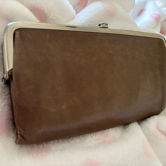 HOBO Taupe  Clutch with Metal Clasp - Picture 5 of 6